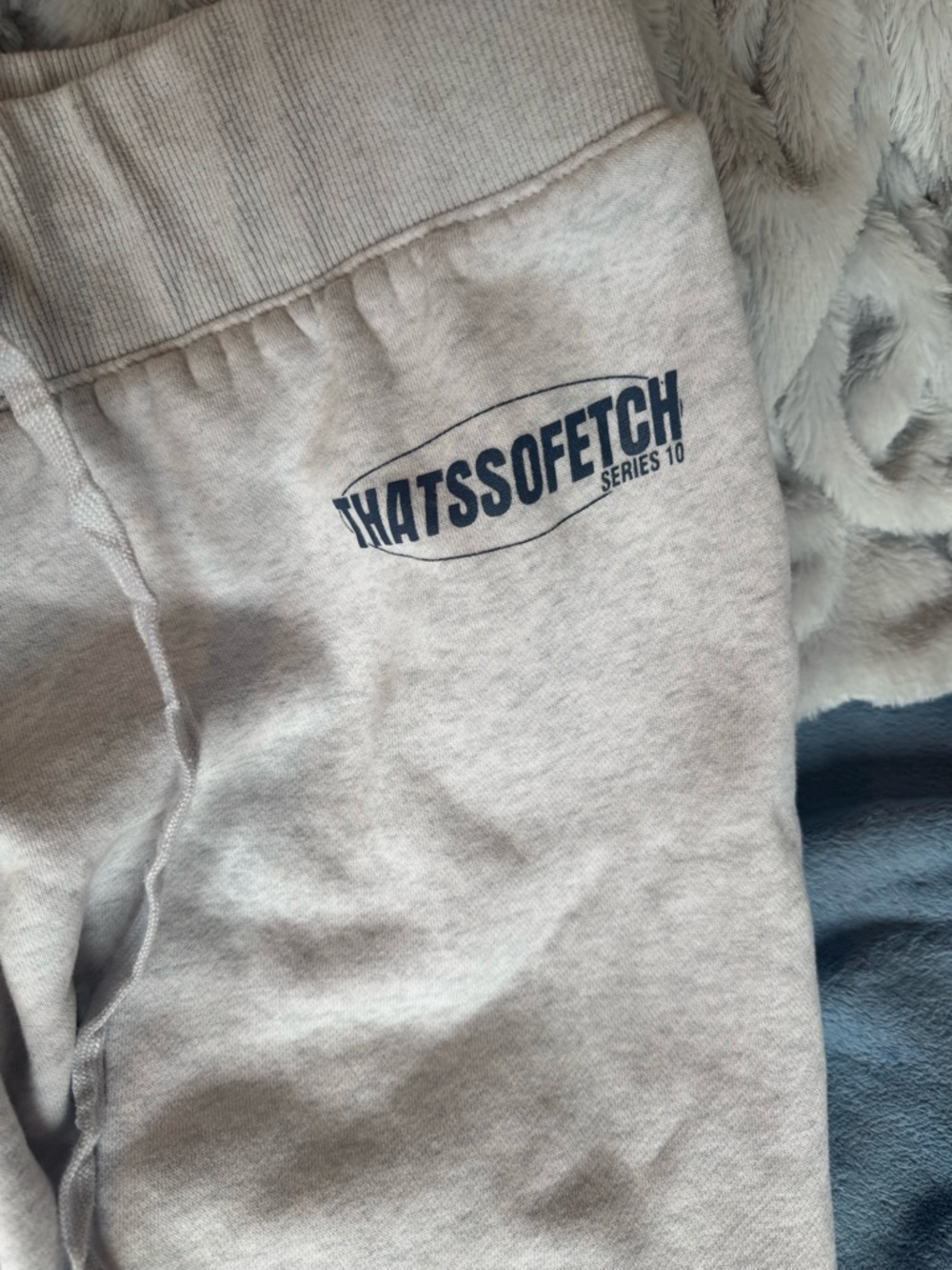 Grey "ThatsSoFetch" Low Rise with Drawstring - Picture 3 of 4